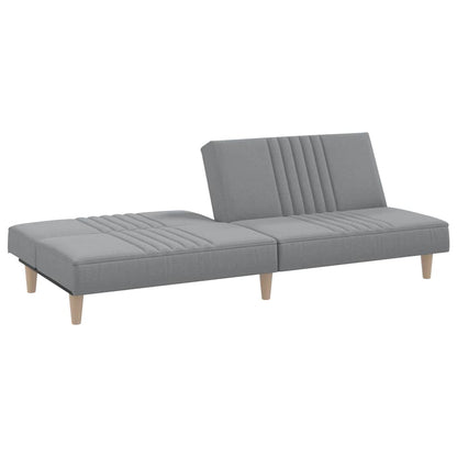 vidaXL Schlafsofa Hellgrau Stoff