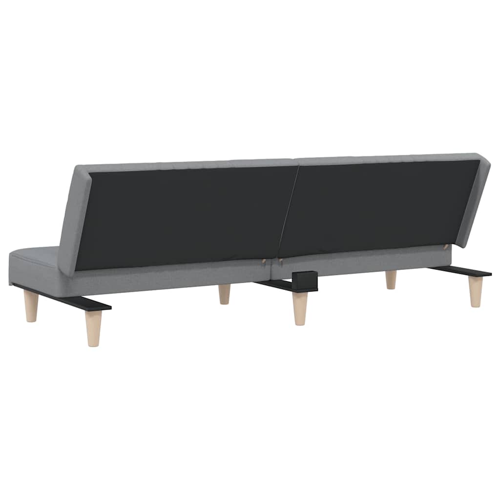 vidaXL Schlafsofa Hellgrau Stoff
