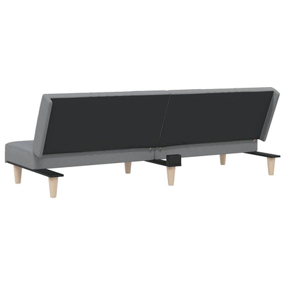 vidaXL Schlafsofa Hellgrau Stoff