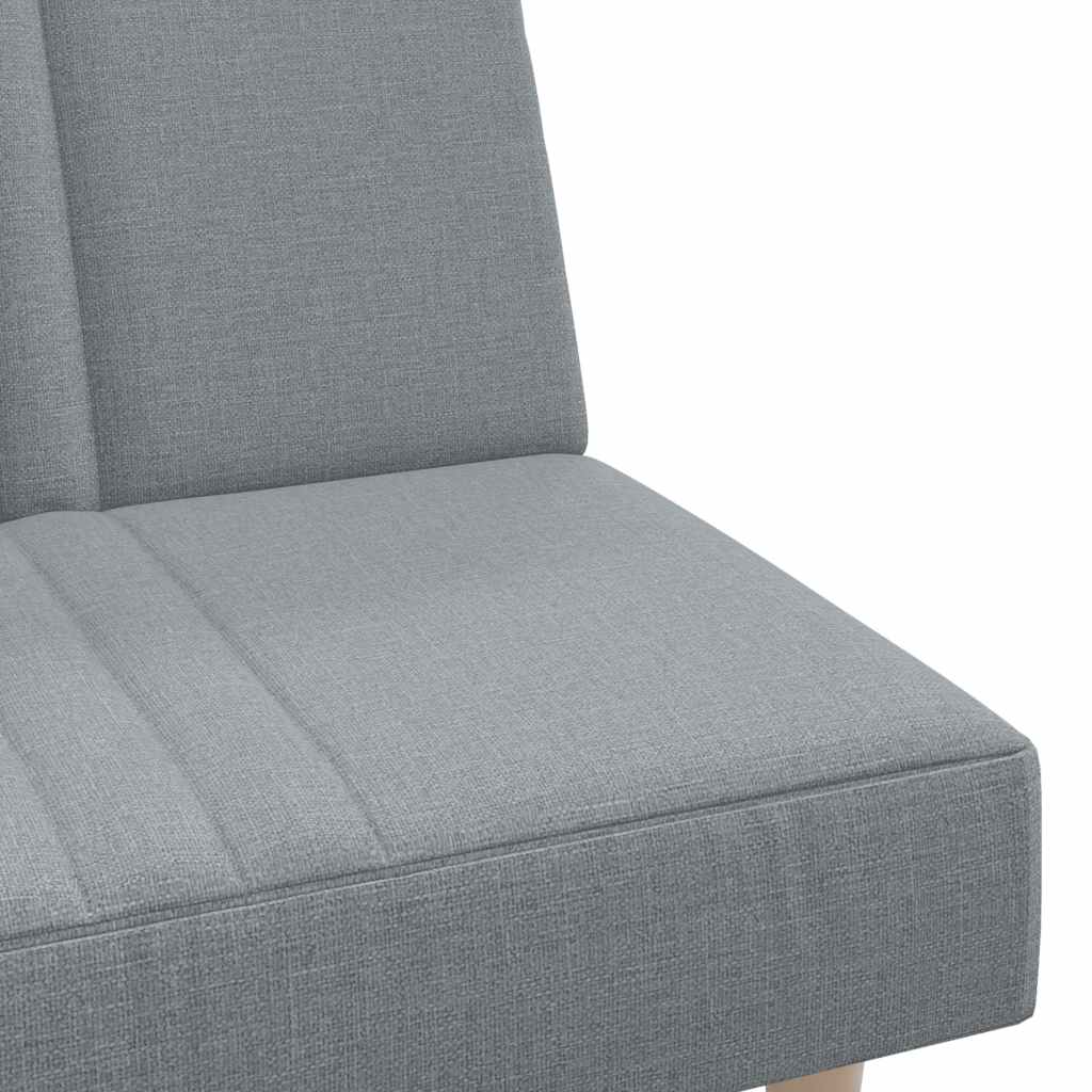 vidaXL Schlafsofa Hellgrau Stoff