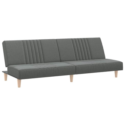 vidaXL Schlafsofa Dunkelgrau Stoff
