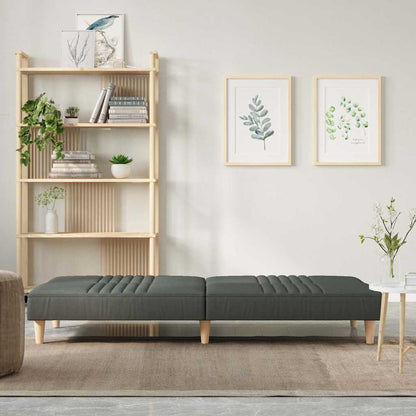 vidaXL Schlafsofa Dunkelgrau Stoff