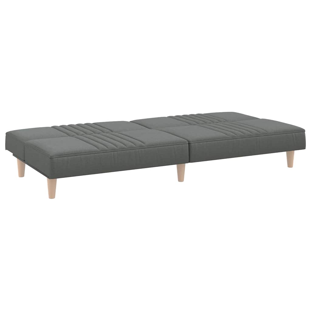 vidaXL Schlafsofa Dunkelgrau Stoff