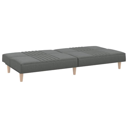 vidaXL Schlafsofa Dunkelgrau Stoff