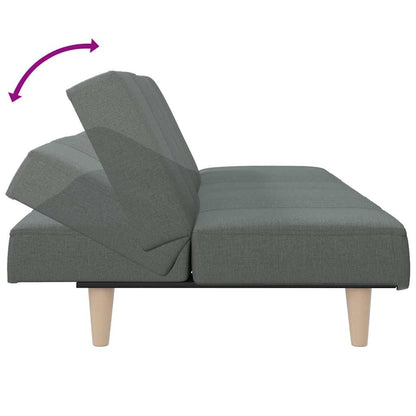 vidaXL Schlafsofa Dunkelgrau Stoff
