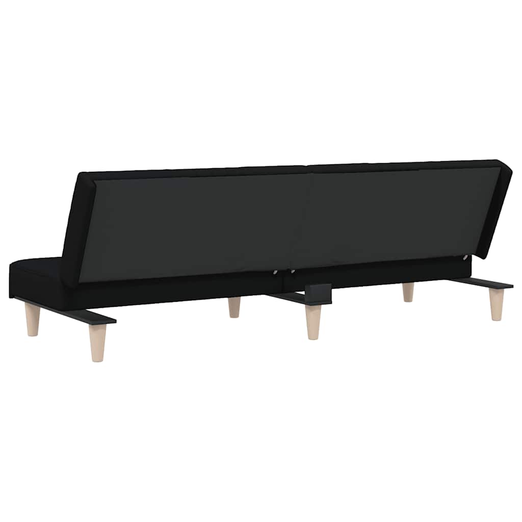vidaXL Schlafsofa Schwarz Stoff