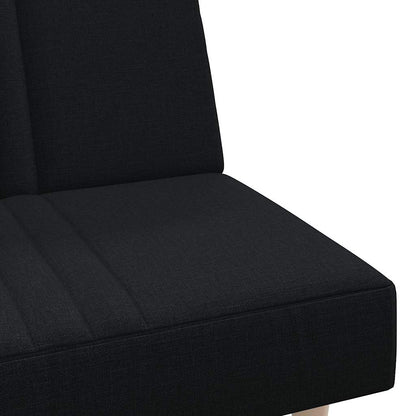 vidaXL Schlafsofa Schwarz Stoff