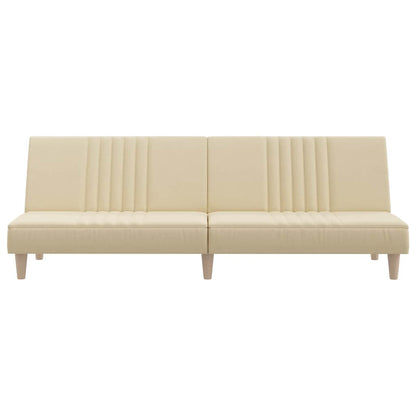 vidaXL Schlafsofa Creme Stoff