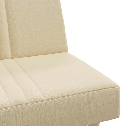vidaXL Schlafsofa Creme Stoff