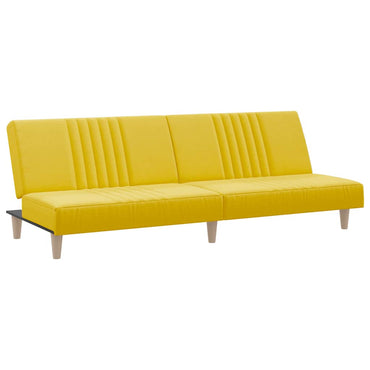vidaXL Schlafsofa Hellgelb Stoff