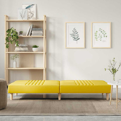 vidaXL Schlafsofa Hellgelb Stoff