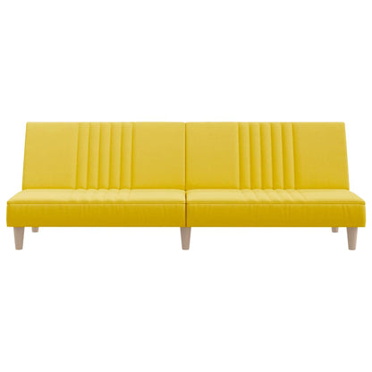 vidaXL Schlafsofa Hellgelb Stoff