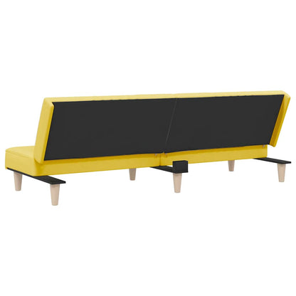 vidaXL Schlafsofa Hellgelb Stoff