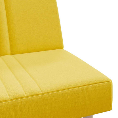 vidaXL Schlafsofa Hellgelb Stoff