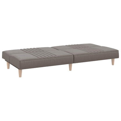 vidaXL Schlafsofa Taupe Stoff