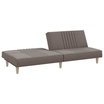 vidaXL Schlafsofa Taupe Stoff