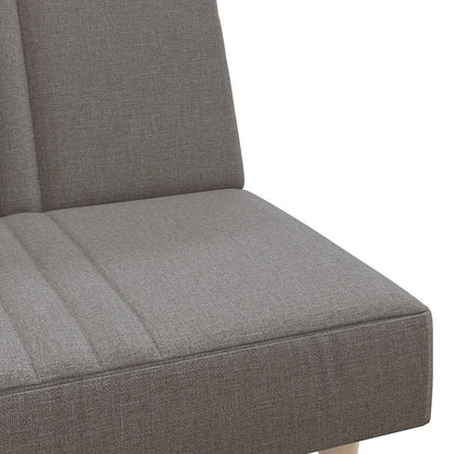 vidaXL Schlafsofa Taupe Stoff