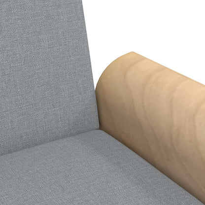 vidaXL Schlafsofa mit Armlehnen Hellgrau Stoff
