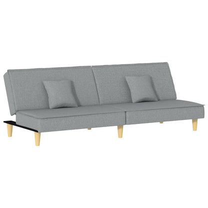 vidaXL Schlafsofa Hellgrau Stoff