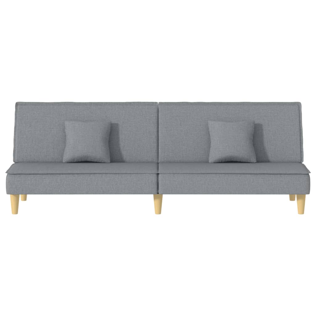 vidaXL Schlafsofa Hellgrau Stoff