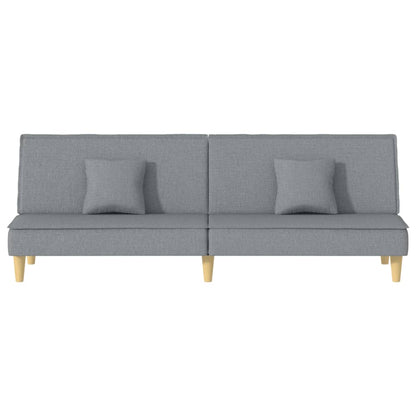 vidaXL Schlafsofa Hellgrau Stoff