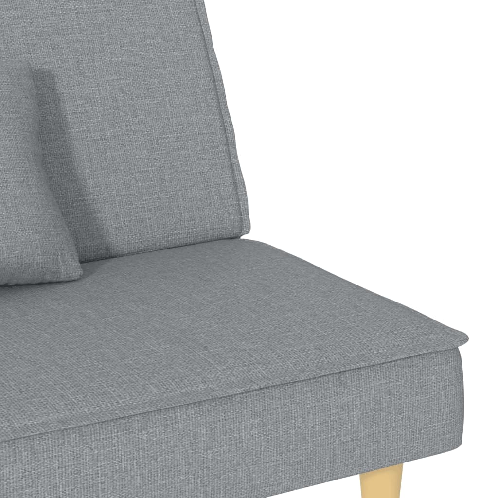 vidaXL Schlafsofa Hellgrau Stoff
