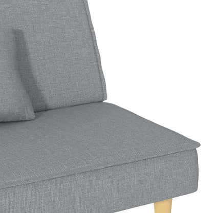 vidaXL Schlafsofa Hellgrau Stoff