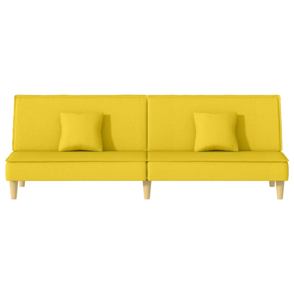 vidaXL Schlafsofa Hellgelb Stoff