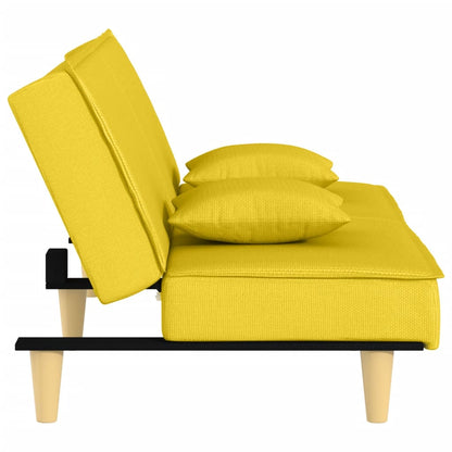 vidaXL Schlafsofa Hellgelb Stoff