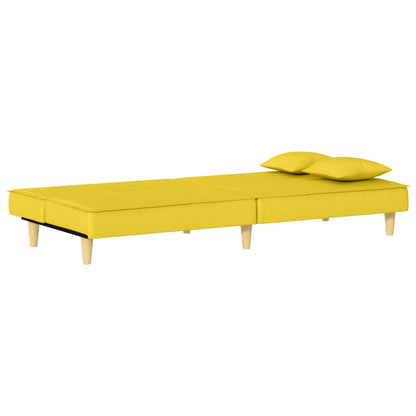 vidaXL Schlafsofa Hellgelb Stoff