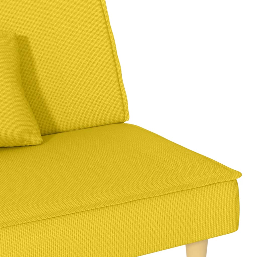 vidaXL Schlafsofa Hellgelb Stoff