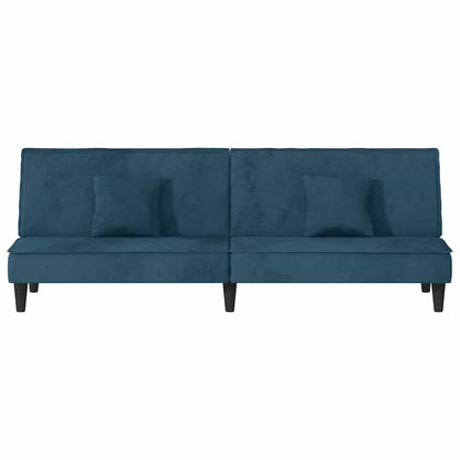 vidaXL Schlafsofa Blau Samt