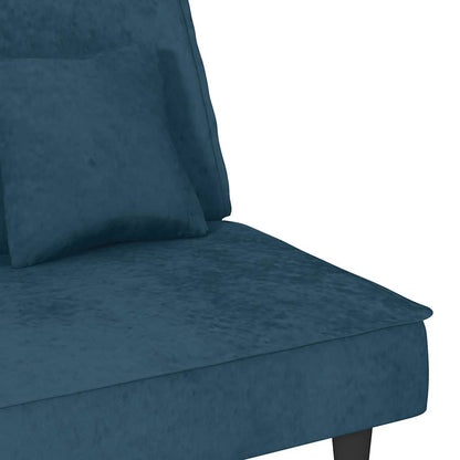 vidaXL Schlafsofa Blau Samt