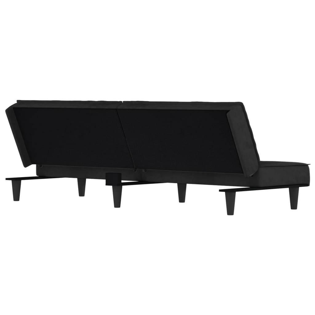vidaXL Schlafsofa Dunkelgrau Samt
