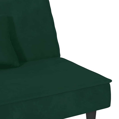 vidaXL Schlafsofa Dunkelgrün Samt