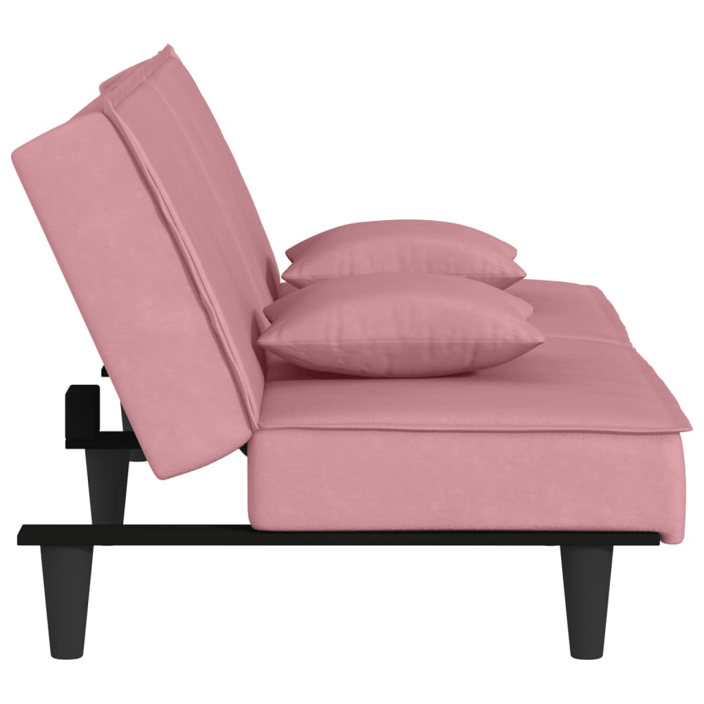 vidaXL Schlafsofa Rosa Samt