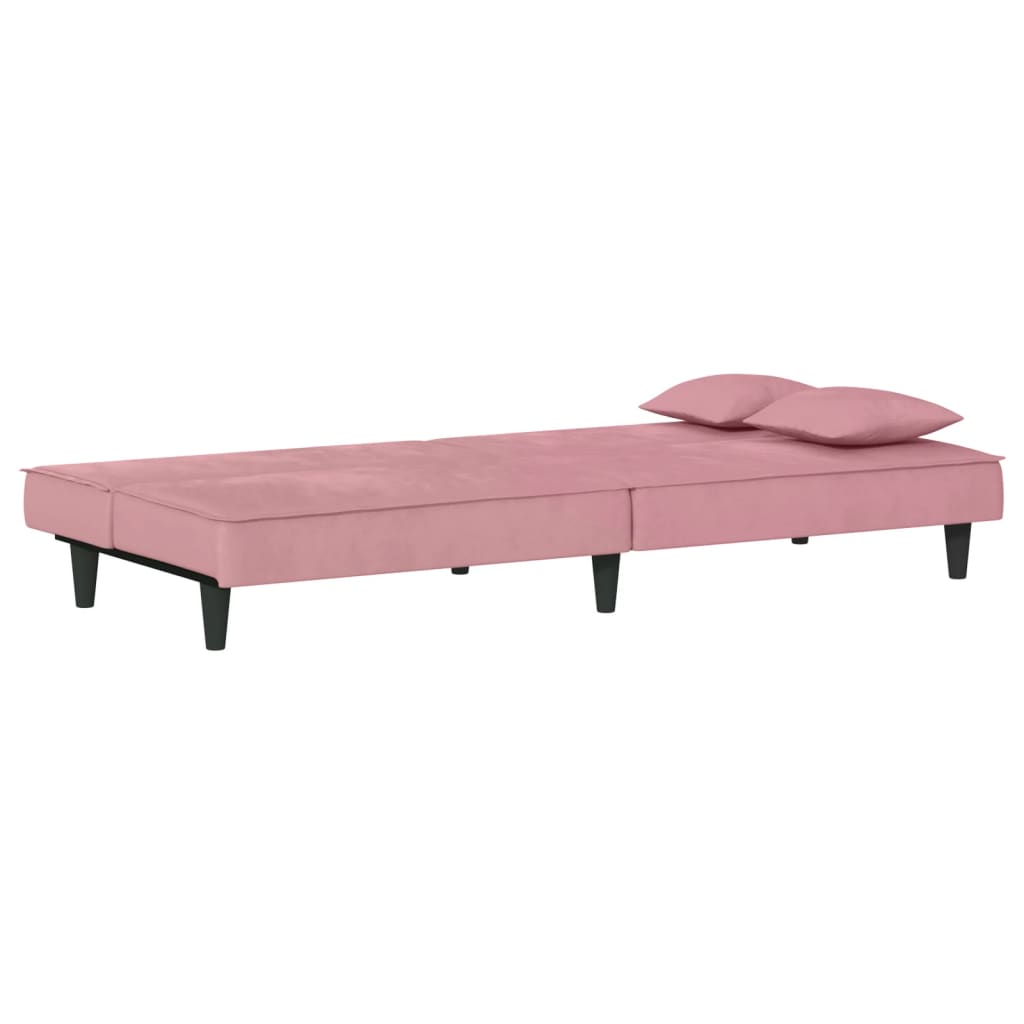 vidaXL Schlafsofa Rosa Samt