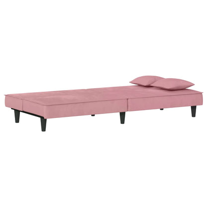 vidaXL Schlafsofa Rosa Samt