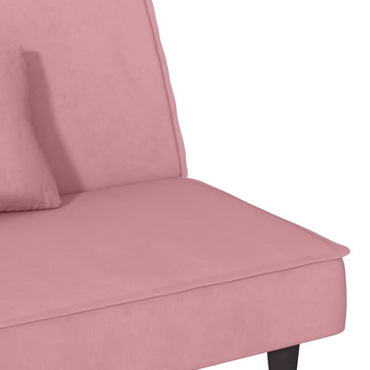 vidaXL Schlafsofa Rosa Samt