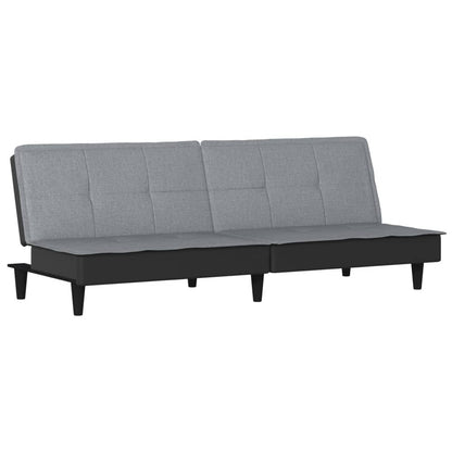 vidaXL Schlafsofa Hellgrau Stoff