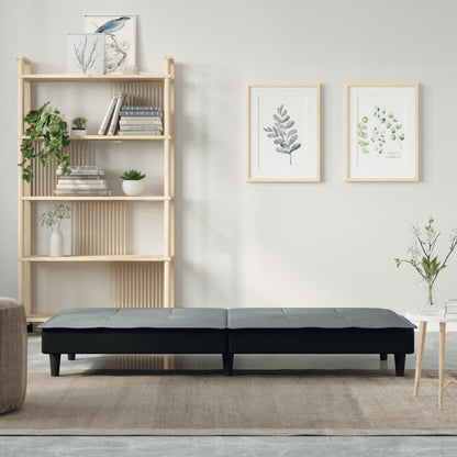 vidaXL Schlafsofa Hellgrau Stoff