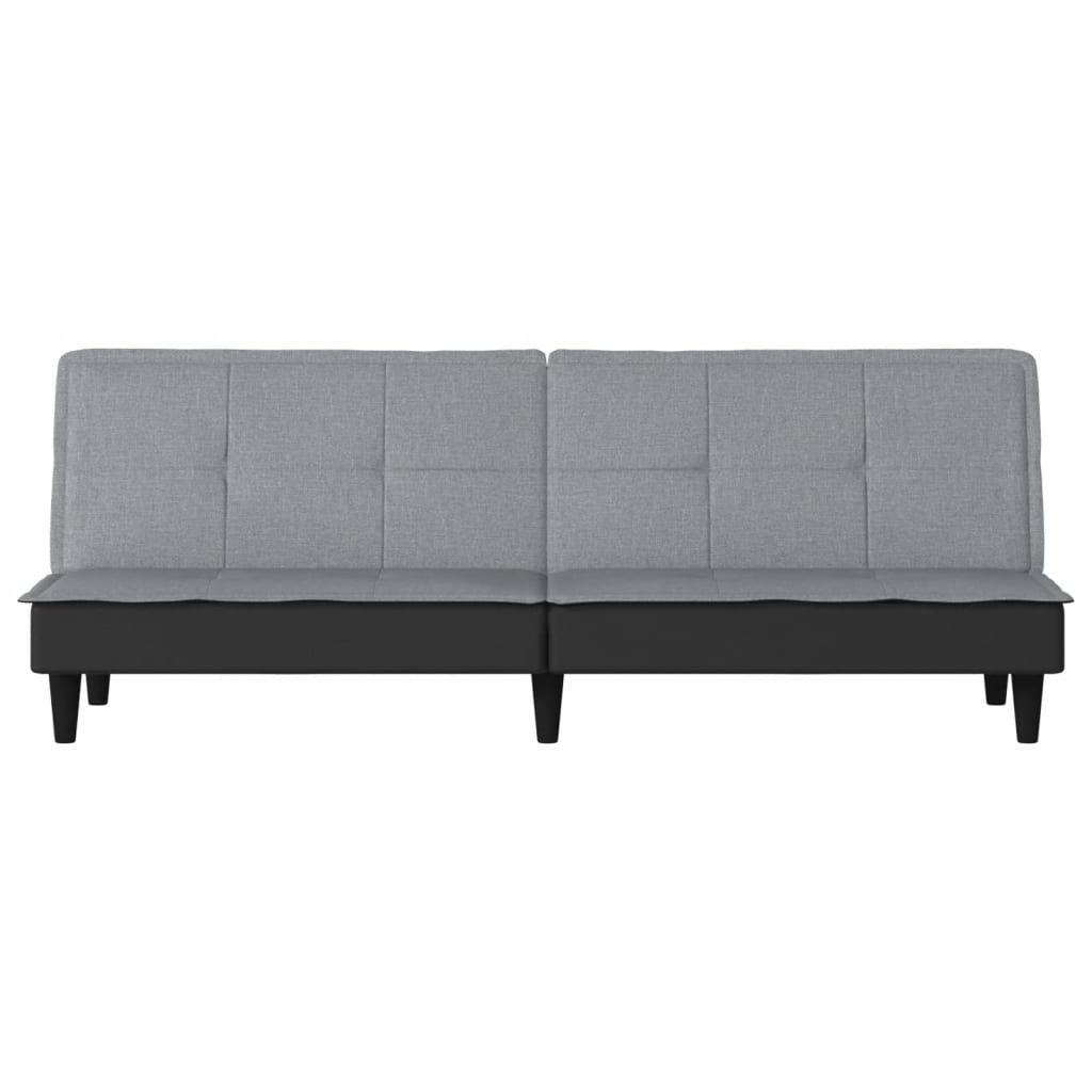 vidaXL Schlafsofa Hellgrau Stoff
