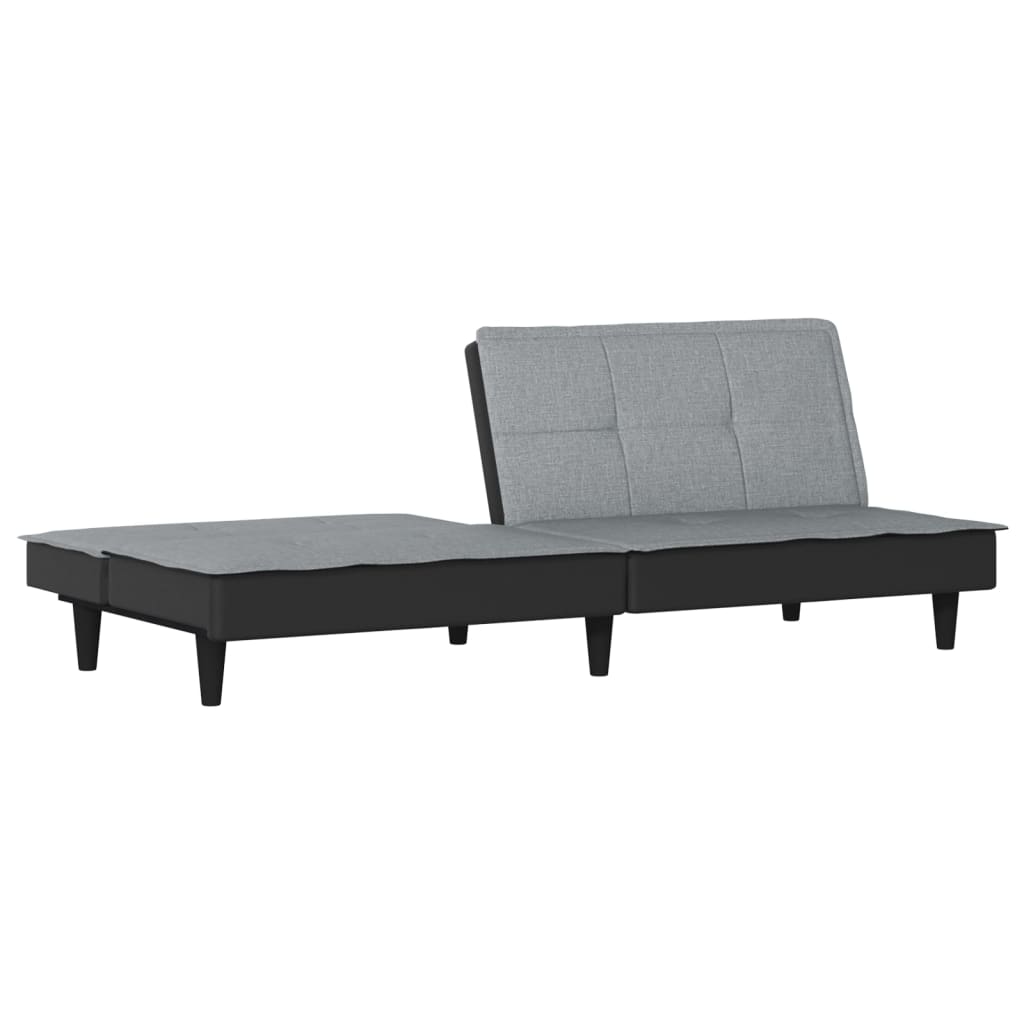 vidaXL Schlafsofa Hellgrau Stoff