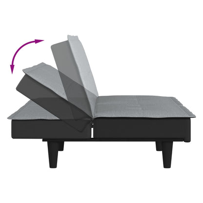 vidaXL Schlafsofa Hellgrau Stoff