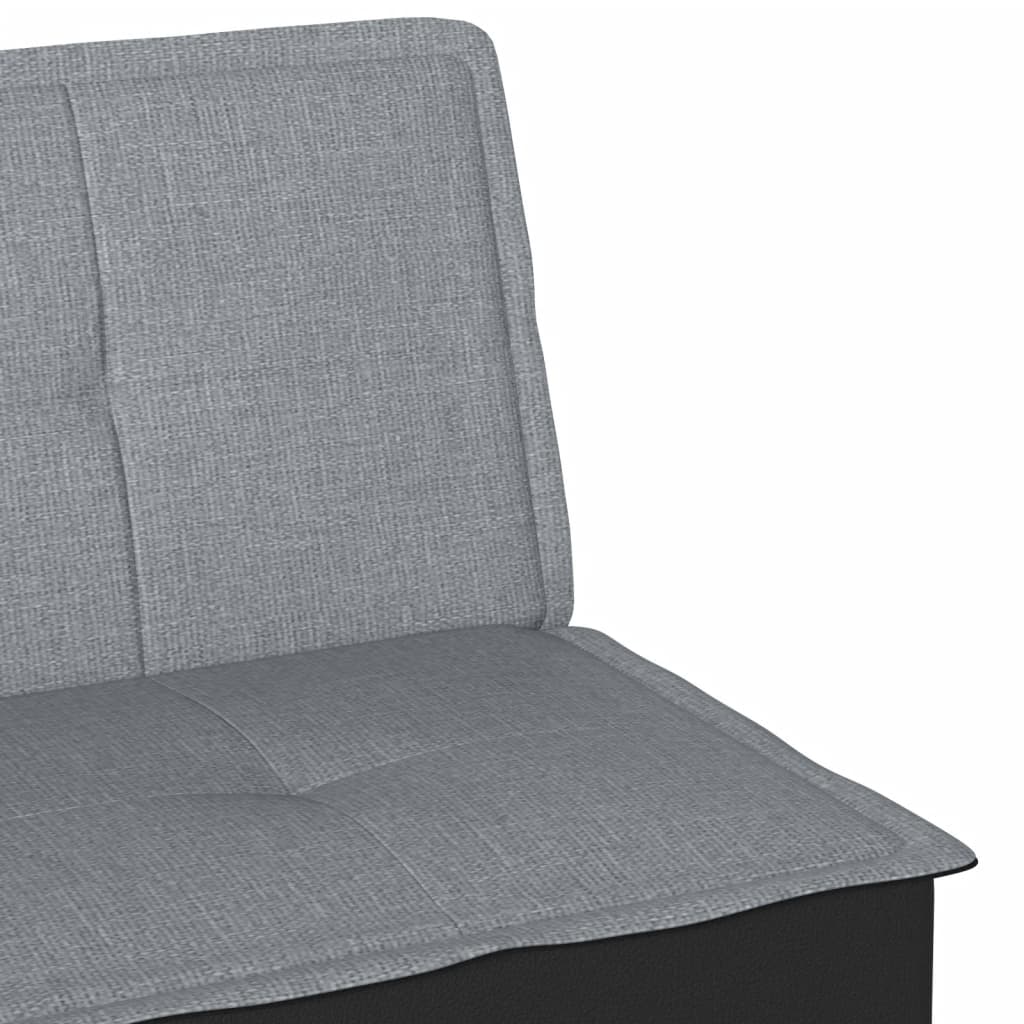 vidaXL Schlafsofa Hellgrau Stoff
