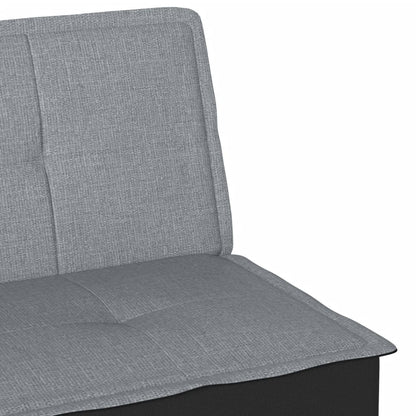 vidaXL Schlafsofa Hellgrau Stoff