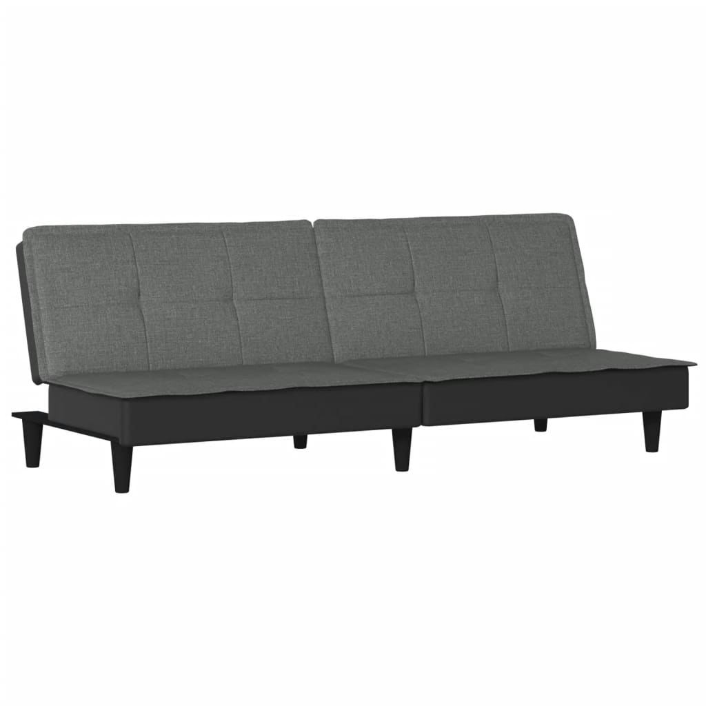 vidaXL Schlafsofa Dunkelgrau Stoff
