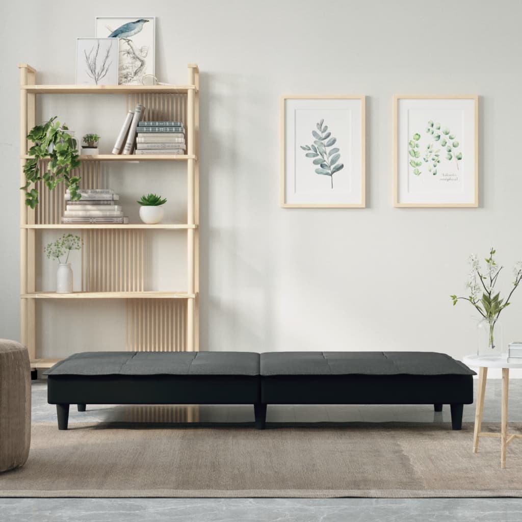 vidaXL Schlafsofa Dunkelgrau Stoff