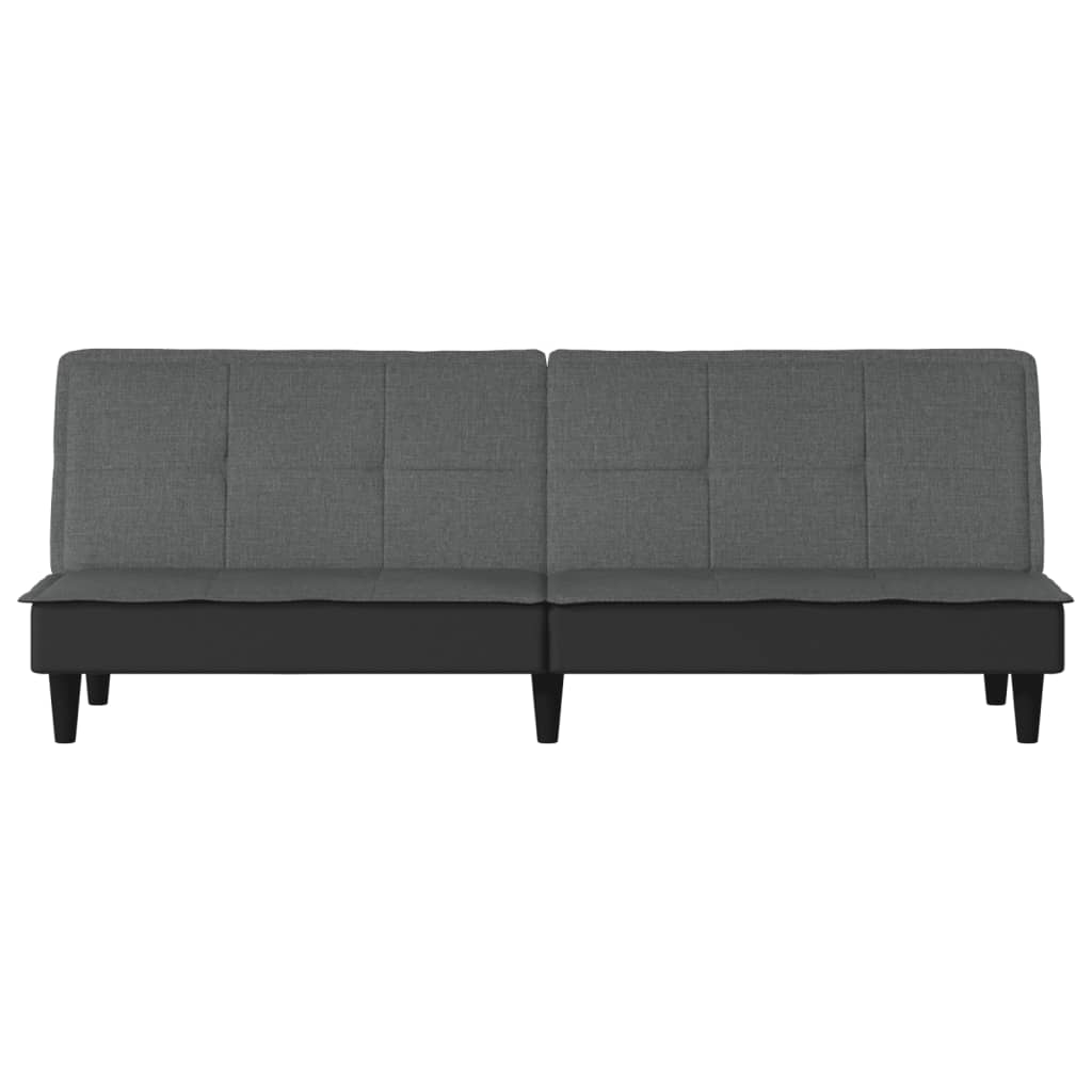 vidaXL Schlafsofa Dunkelgrau Stoff