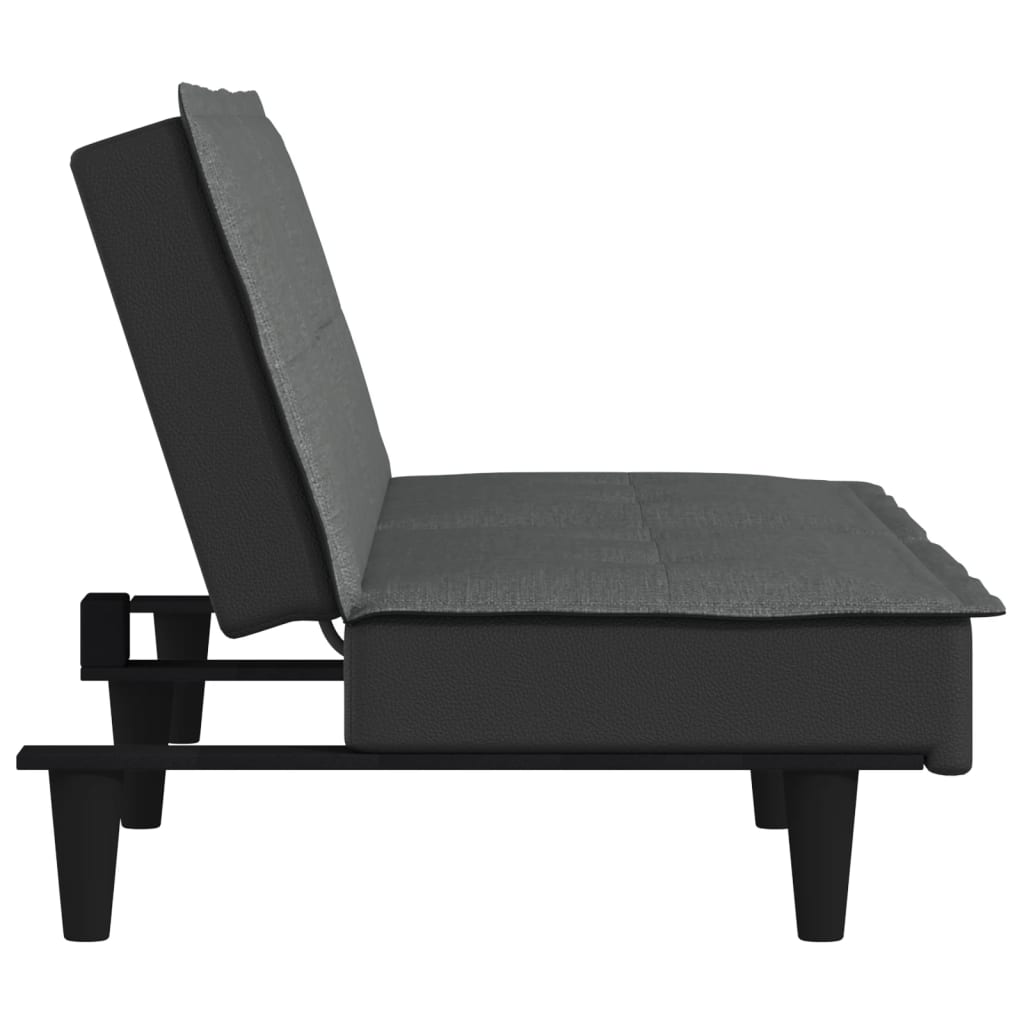 vidaXL Schlafsofa Dunkelgrau Stoff